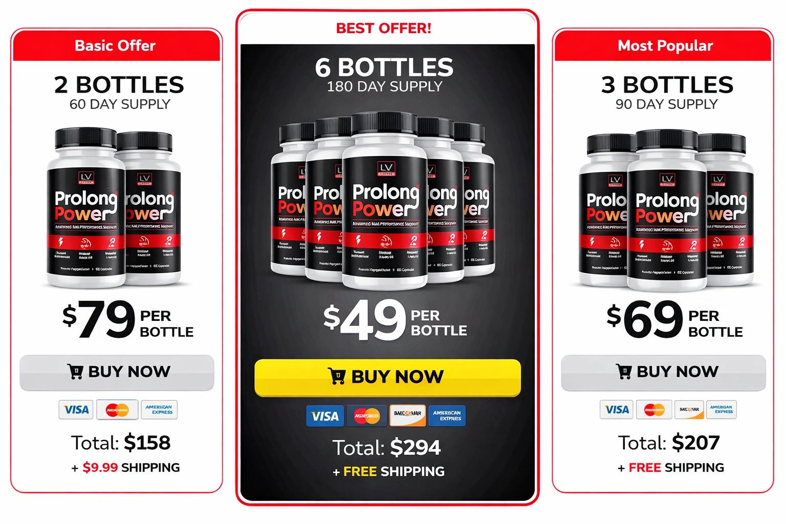 Prolong Power  Official Price Packages and Discount Offers